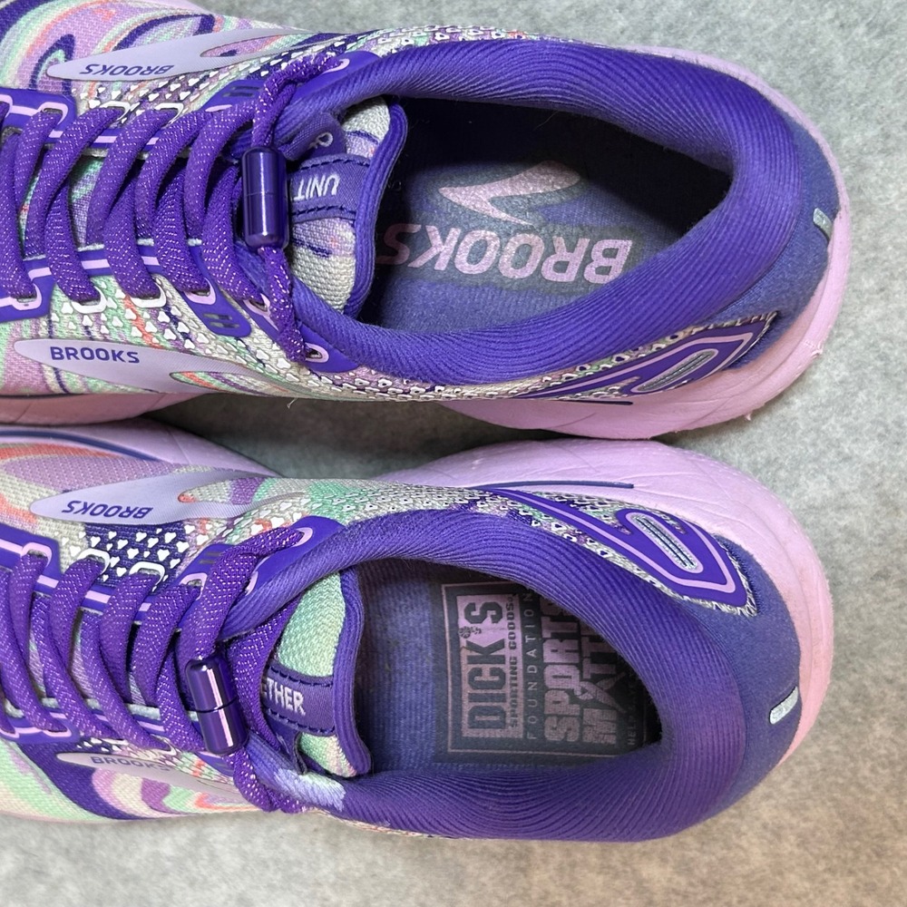 Brooks Ghost 14 Women's Running Shoes‎ Purple Multi Color Size 6.5 - Picture 7 of 9